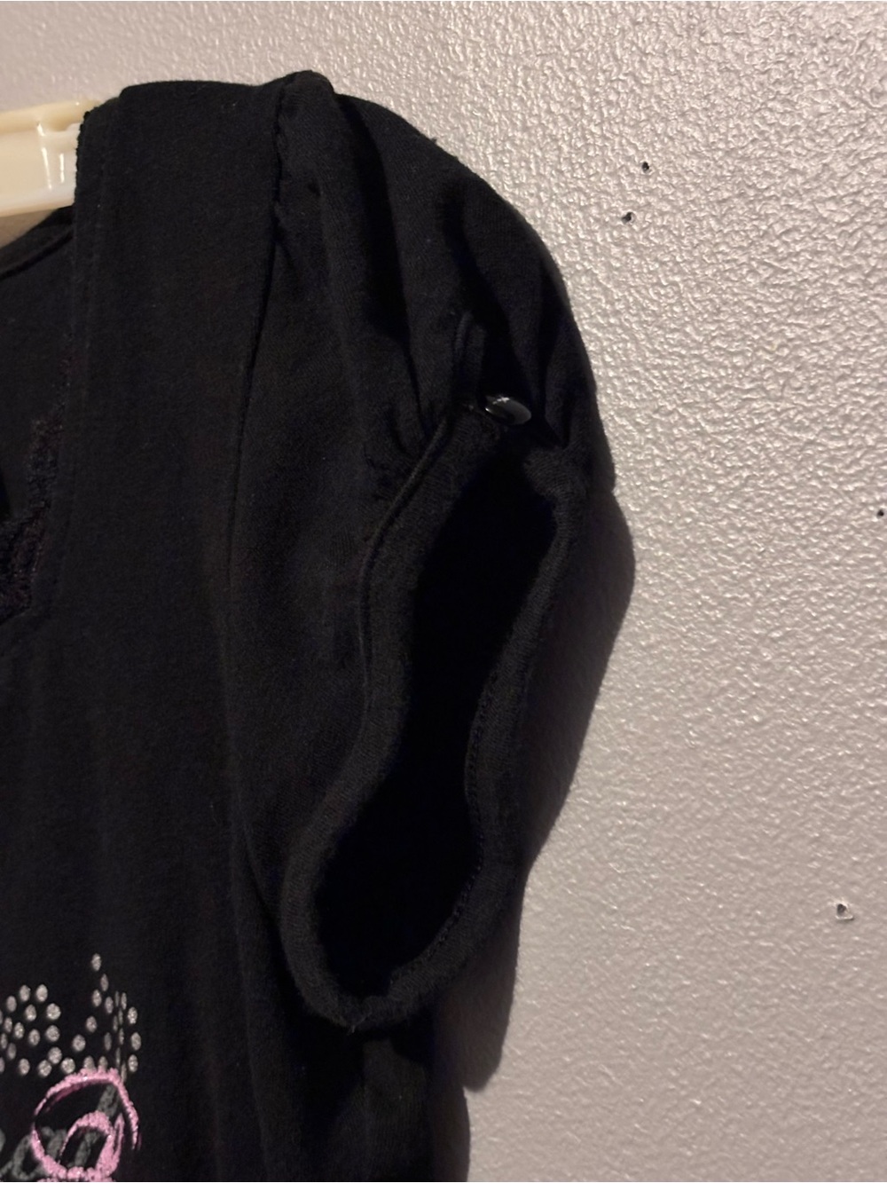 Y2K Black Lace Hannah Montana T-Shirt - Picture 4 of 9